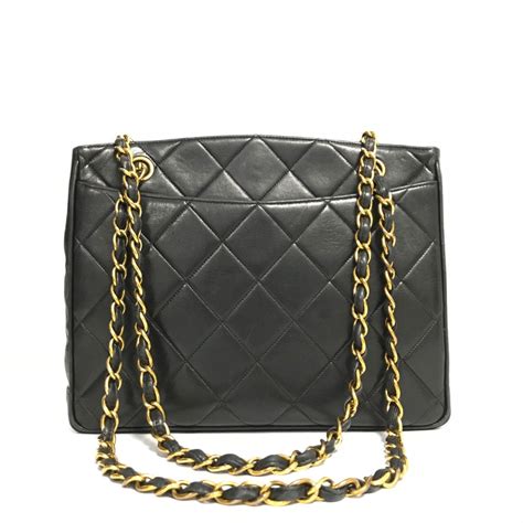 black chanel shoulder bag|chanel shoulder bag vintage.